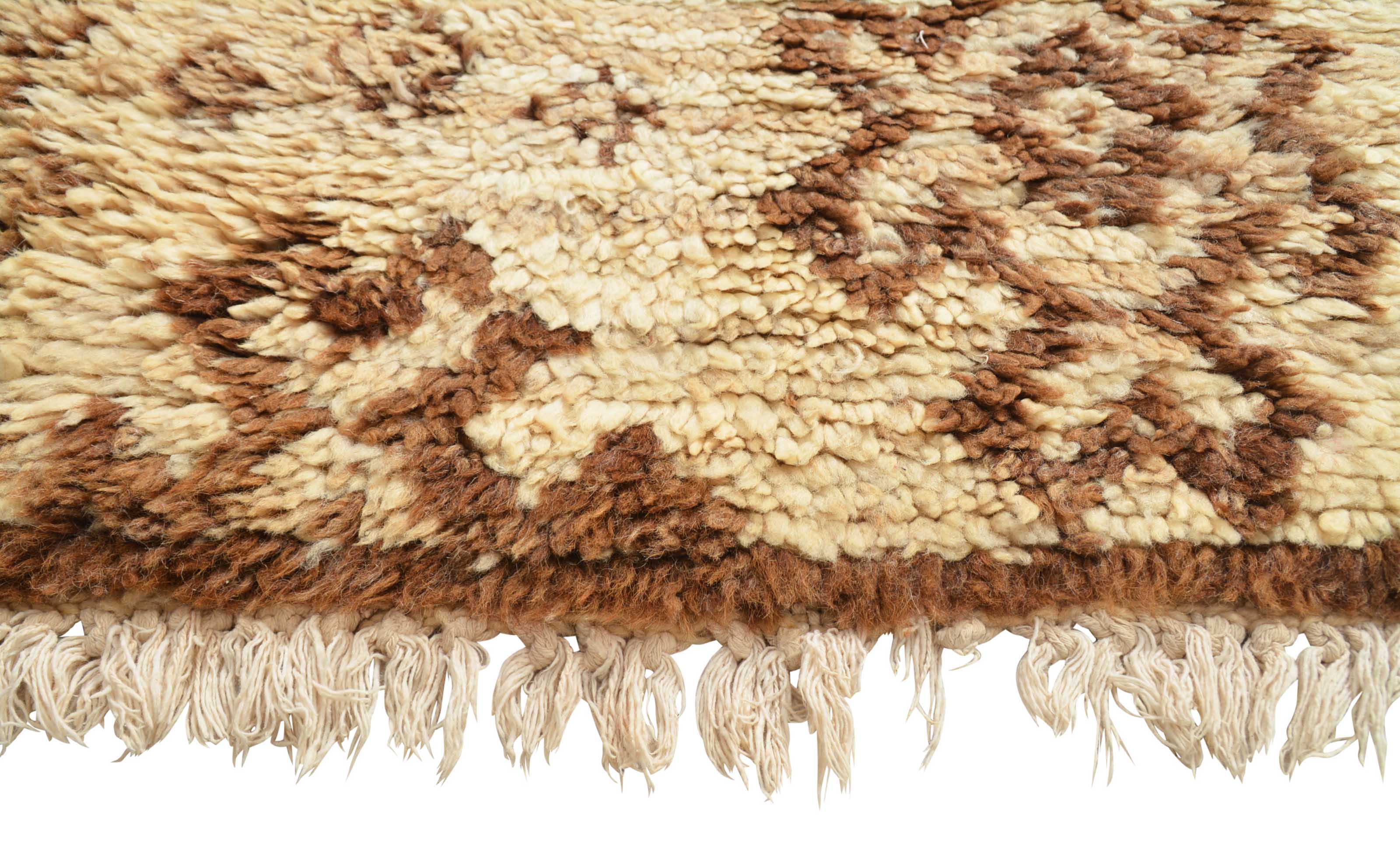 Desert Dreams (2'11" x 6'5") – Vintage Earth Tone Geometric Moroccan Accent Runner - Image 3