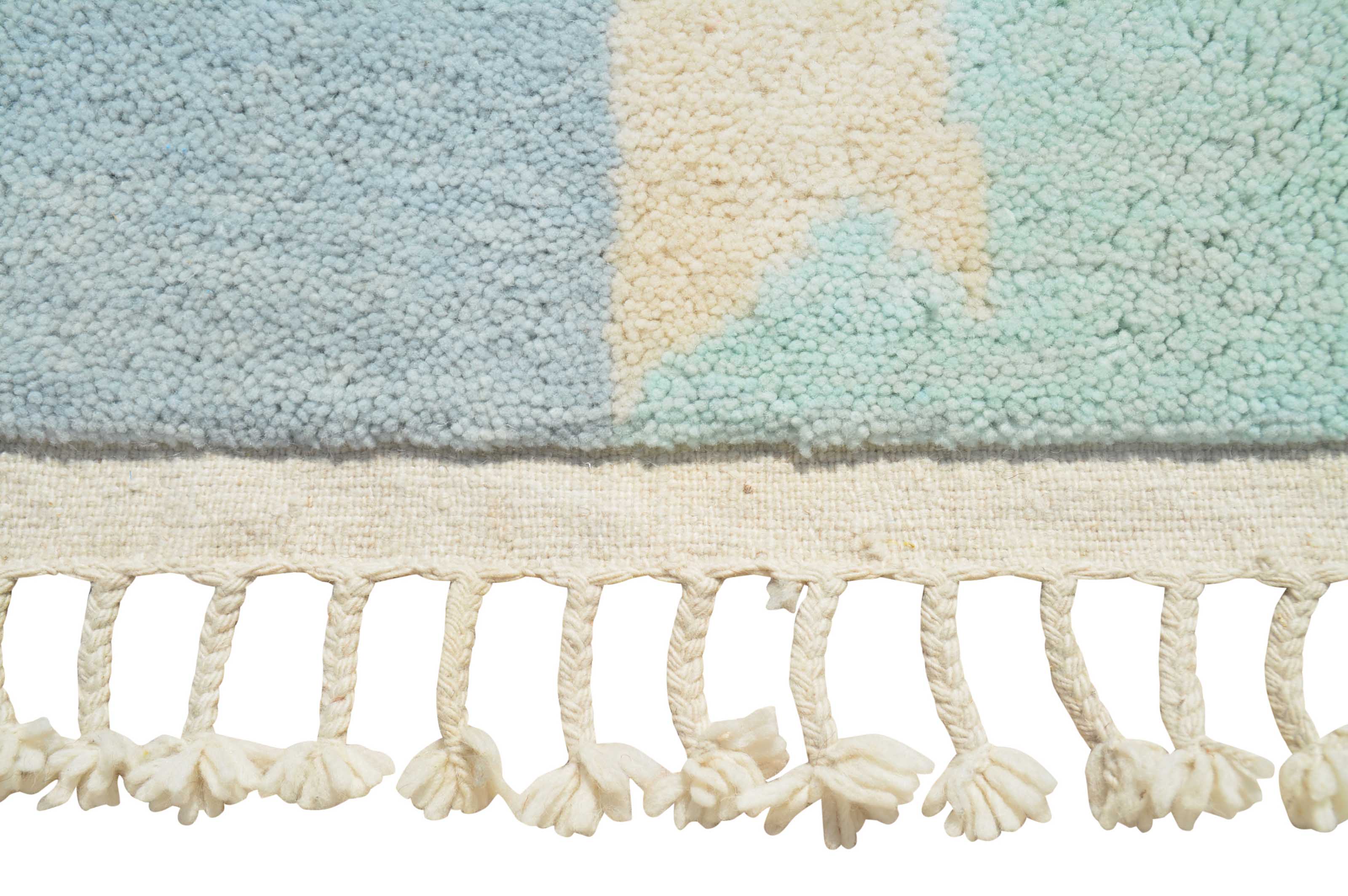 Forest (6'0" x 8'10") - Abstract Nature Moroccan Rug - Hand-Dyed Wool - Image 4