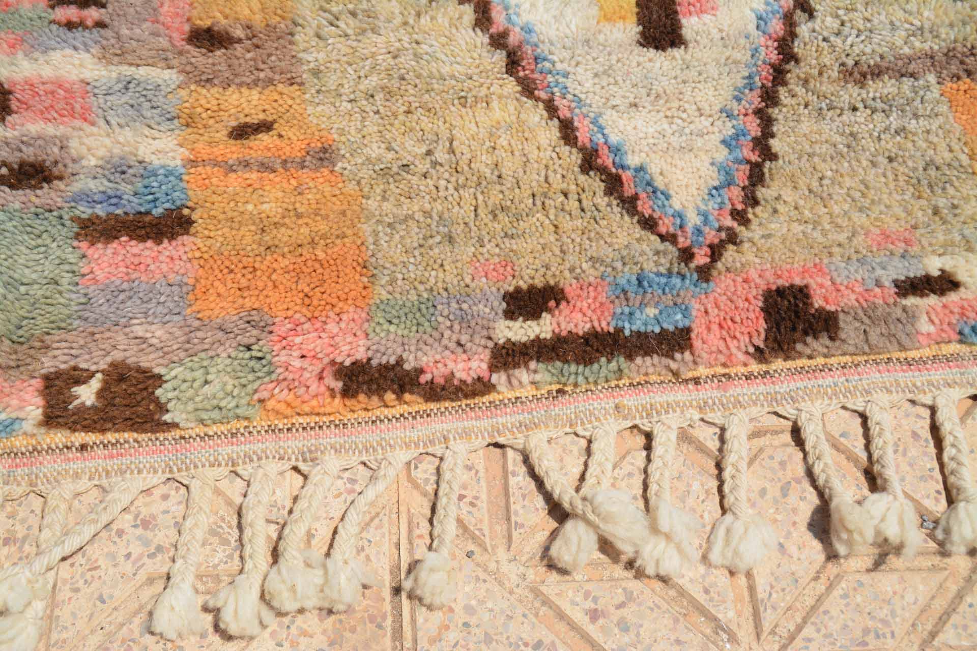 Glow - Custom Abstract Multicolor Diamond Handmade Moroccan Rug - Image 3