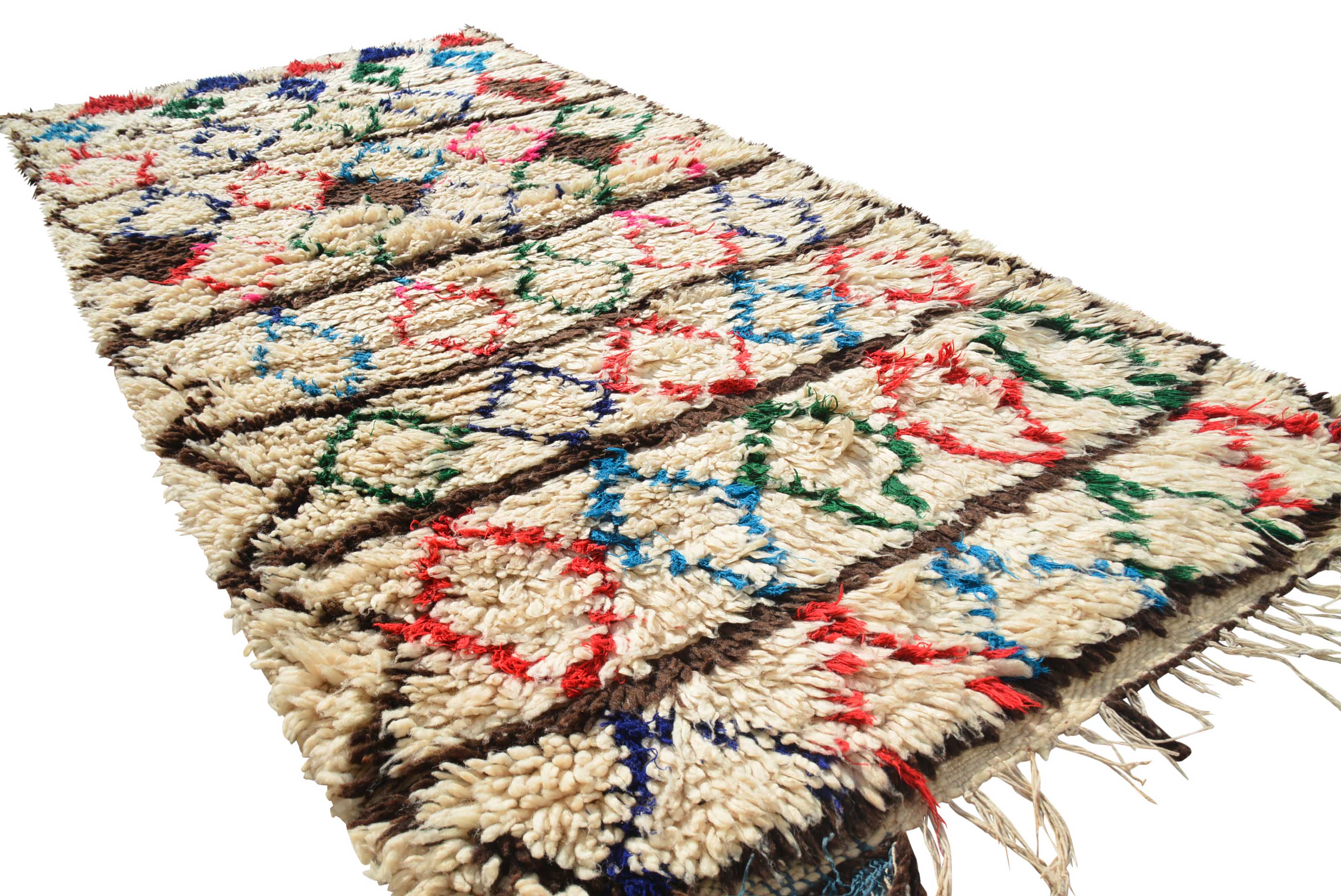 Growing Taller (3'8" x 7'6") – Vintage Geometric Azilal Runner Rug - Image 5
