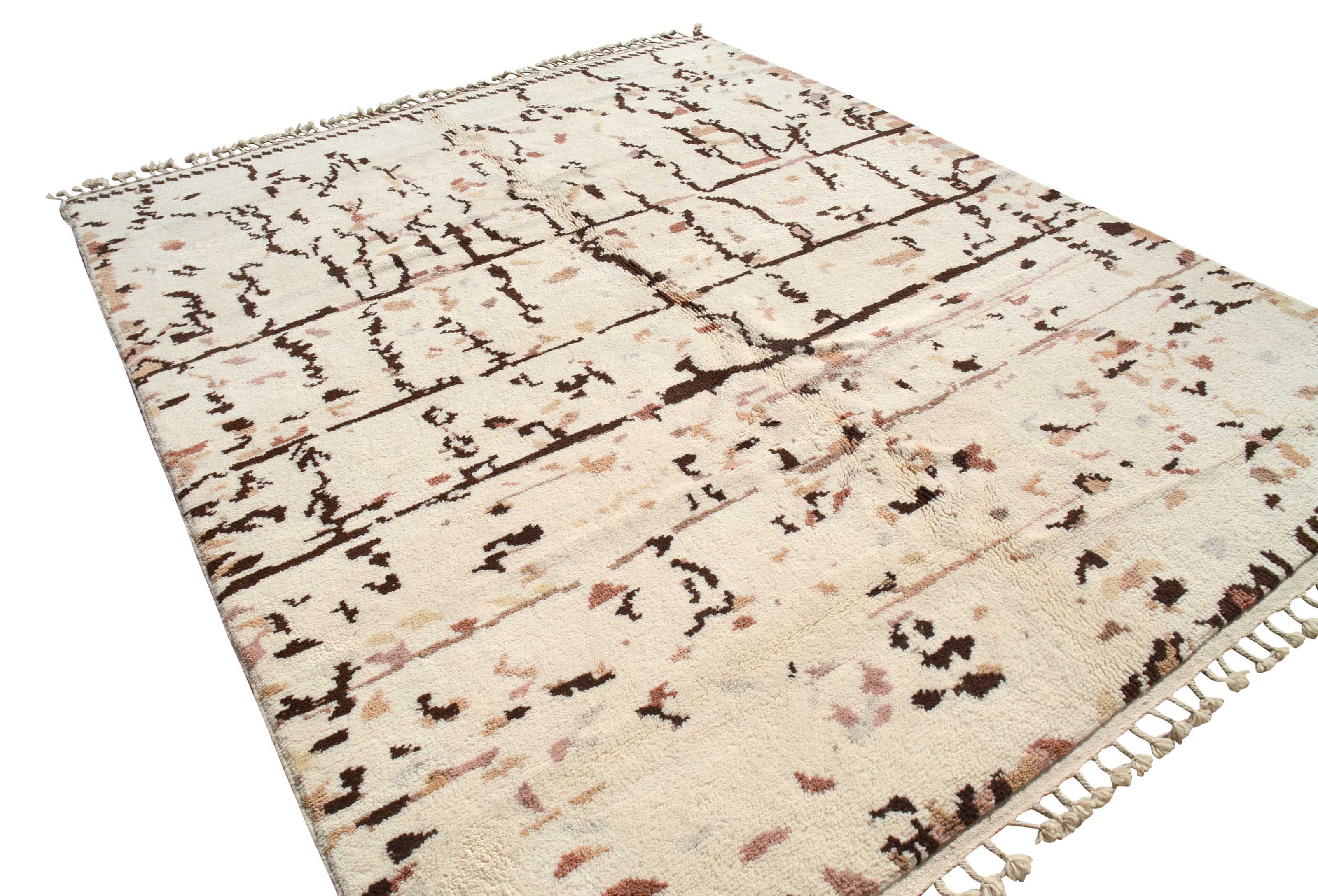 Harmony (8'2" x 10'0") - Earthy Abstract Azilal Rug - Hand-Knotted Wool - Image 5