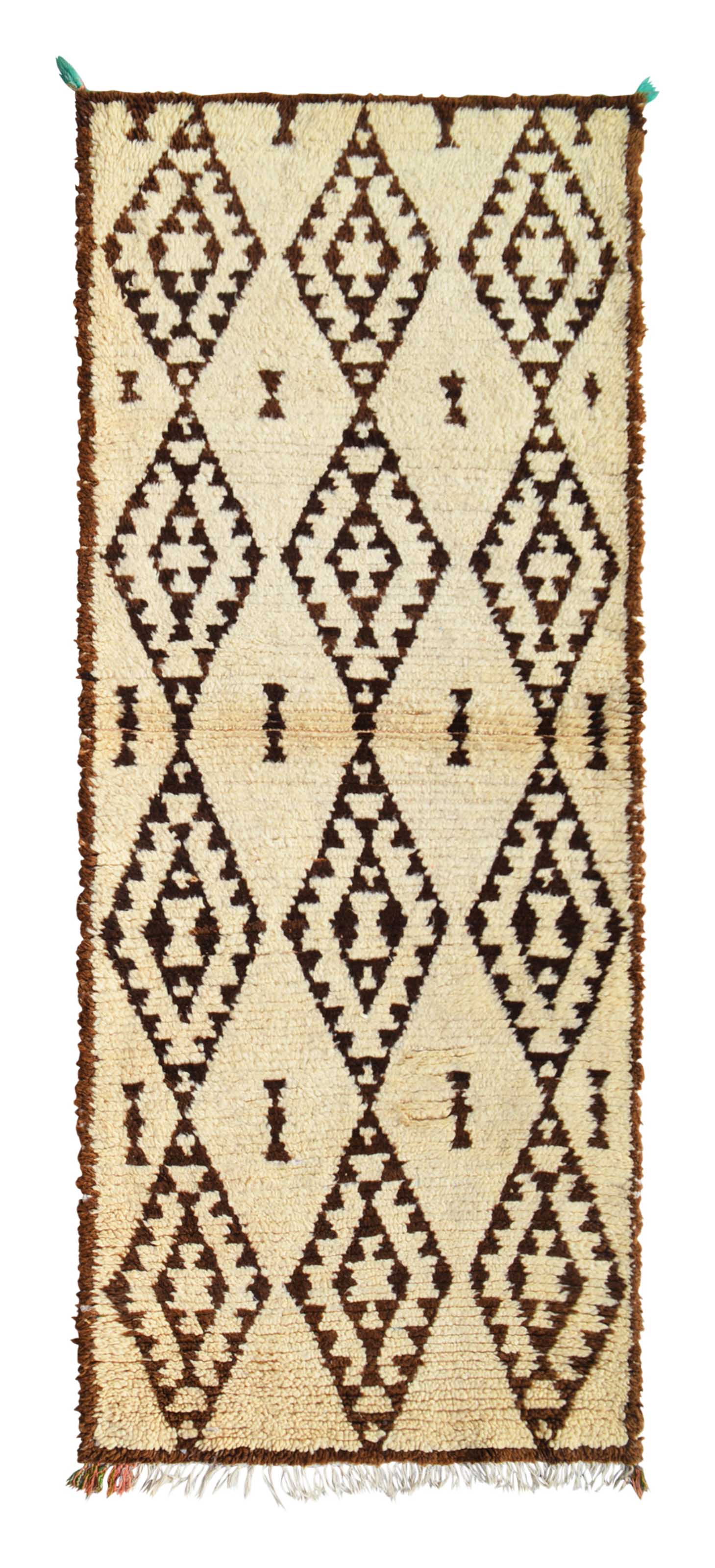 Higher Still (2'10" x 7'4") – Vintage Geometric Beni Ourain Runner Rug