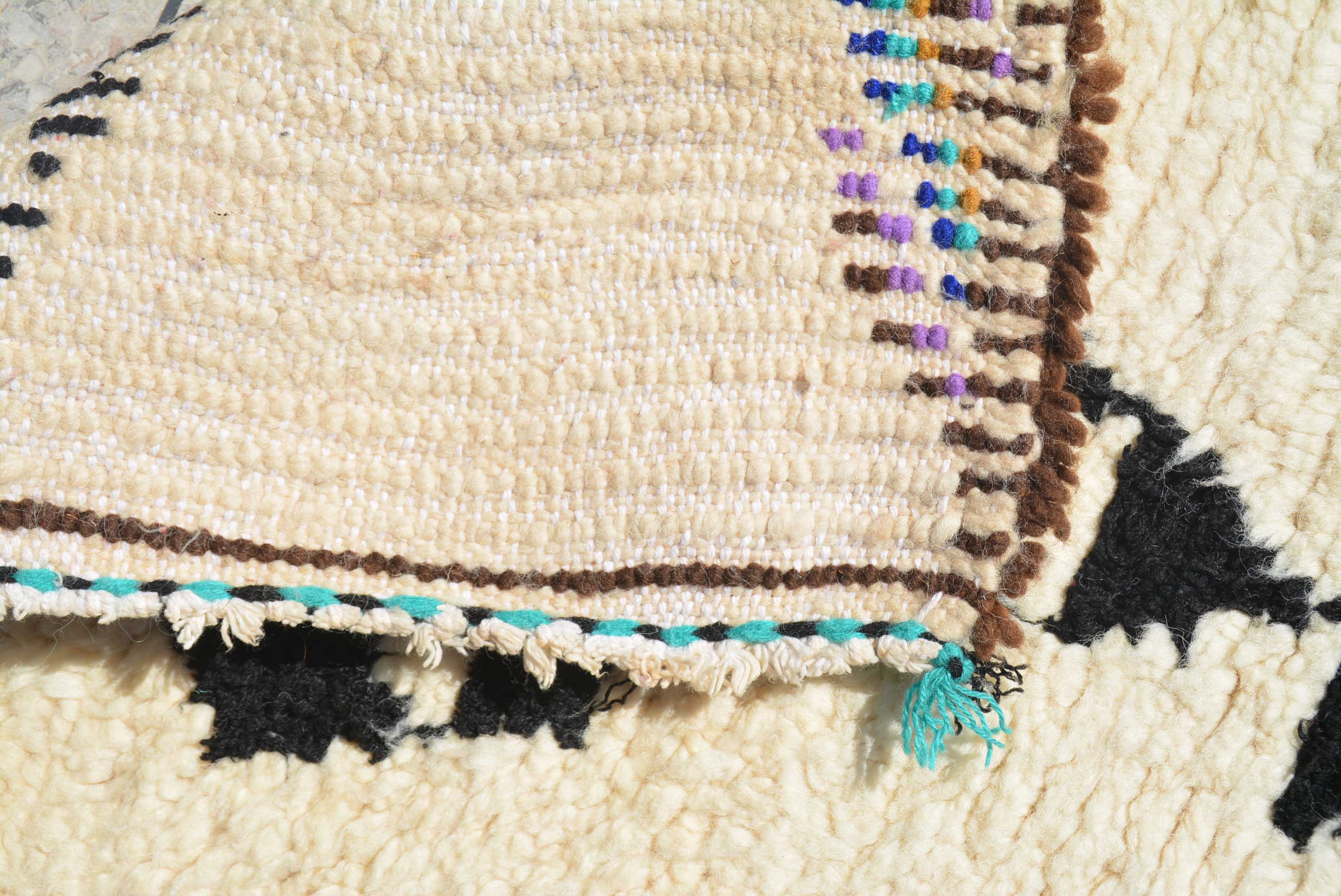 Hold Tight (2'2" x 6'6") – Vintage Purple Accent Geometric Moroccan Runner - Image 4