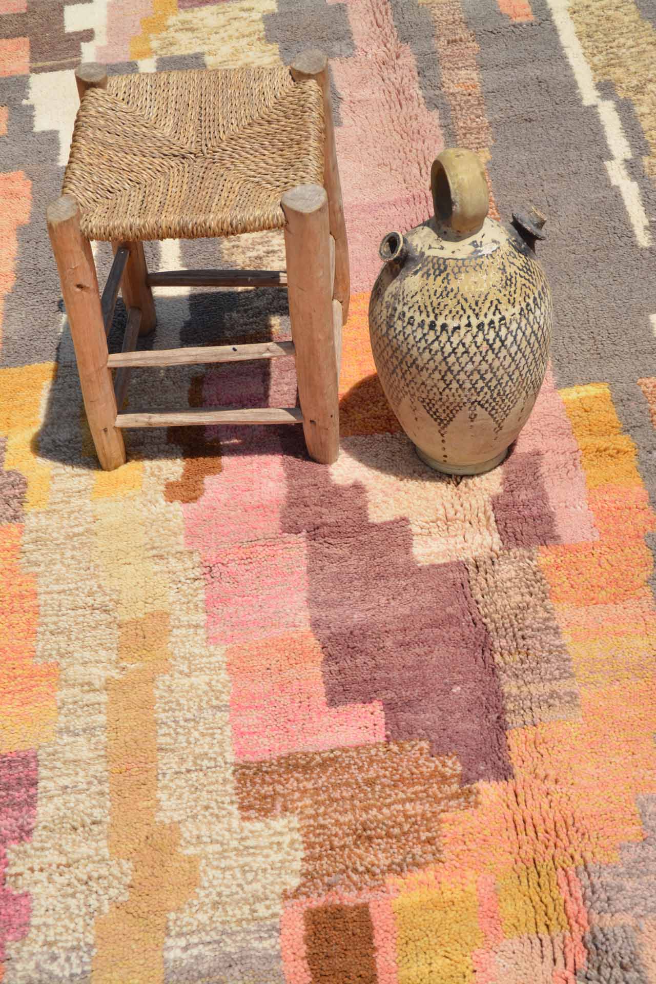 Like Gold | Bespoke Sunset & Plum Abstract Azilal Rug - Image 5