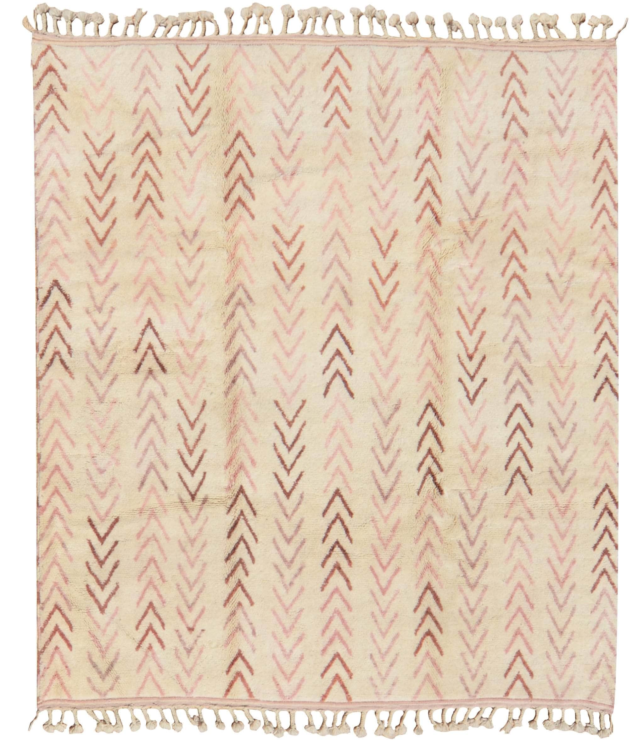 Link (8'4" x 9') - Classic Minimalist Grid Beni Ourain Rug