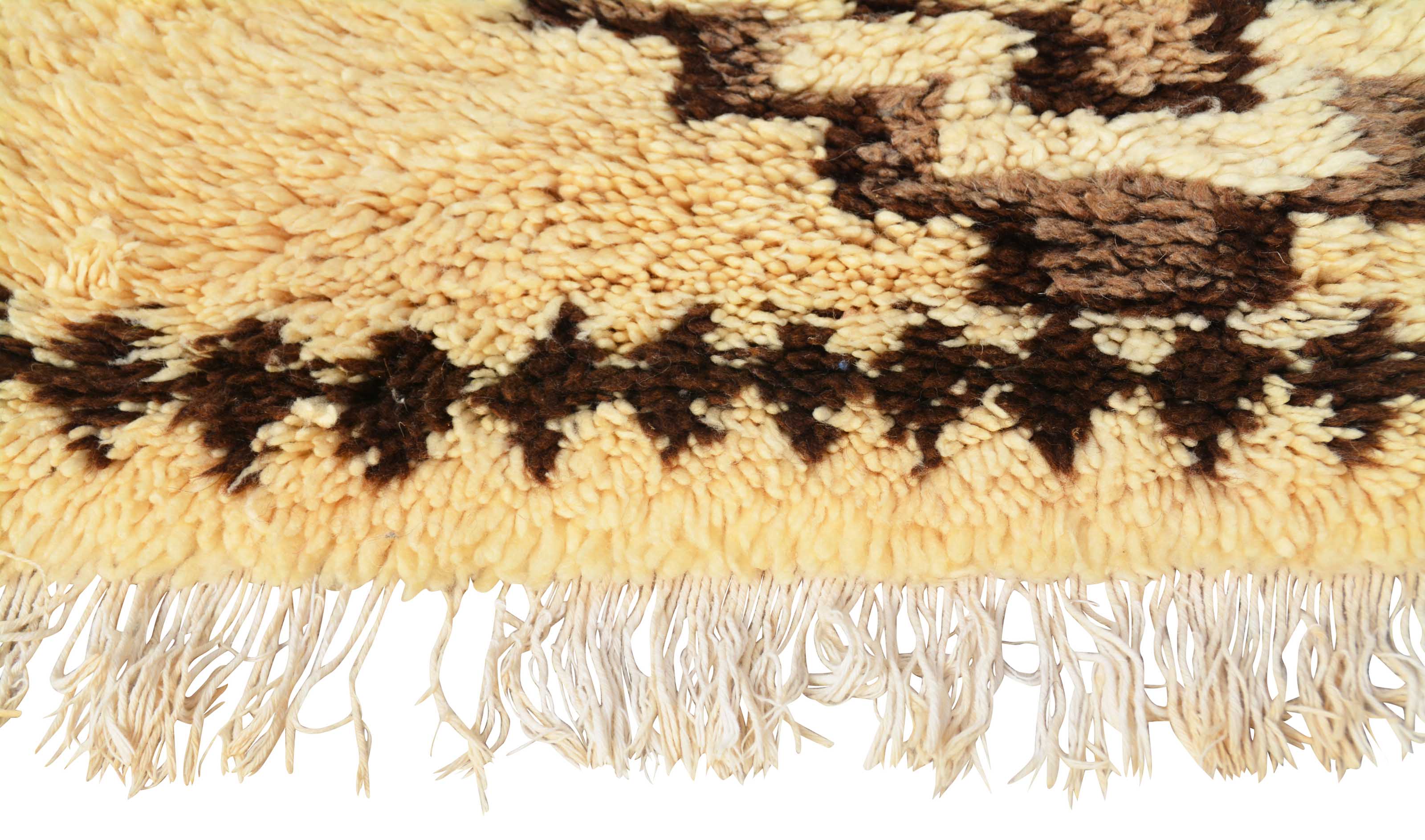 Little Drums (2'8" x 5'6") – Vintage Natural Wool Beni Ourain Accent Rug - Image 3