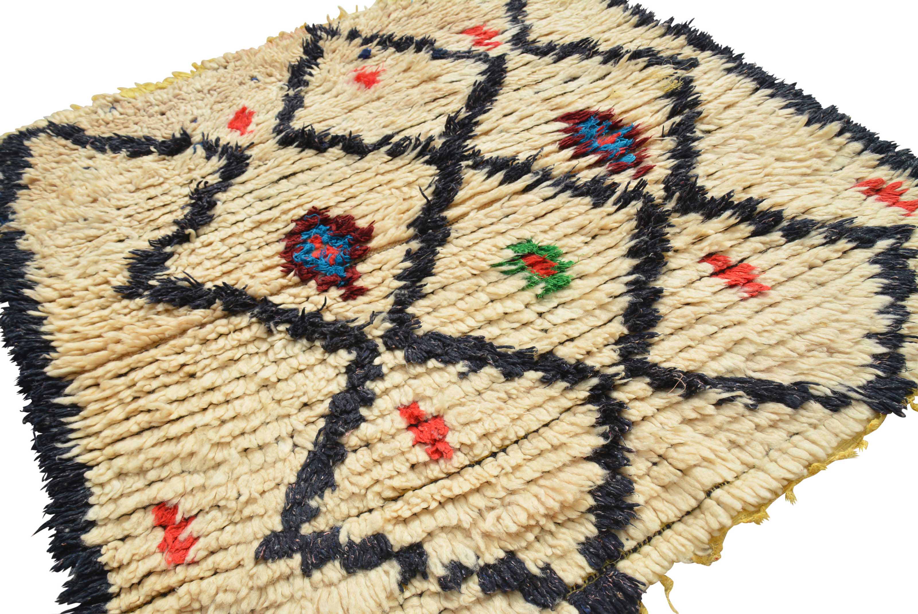 Love Plus You (3'3" x 3'3") – Vintage Square Azilal Accent Rug - Image 3