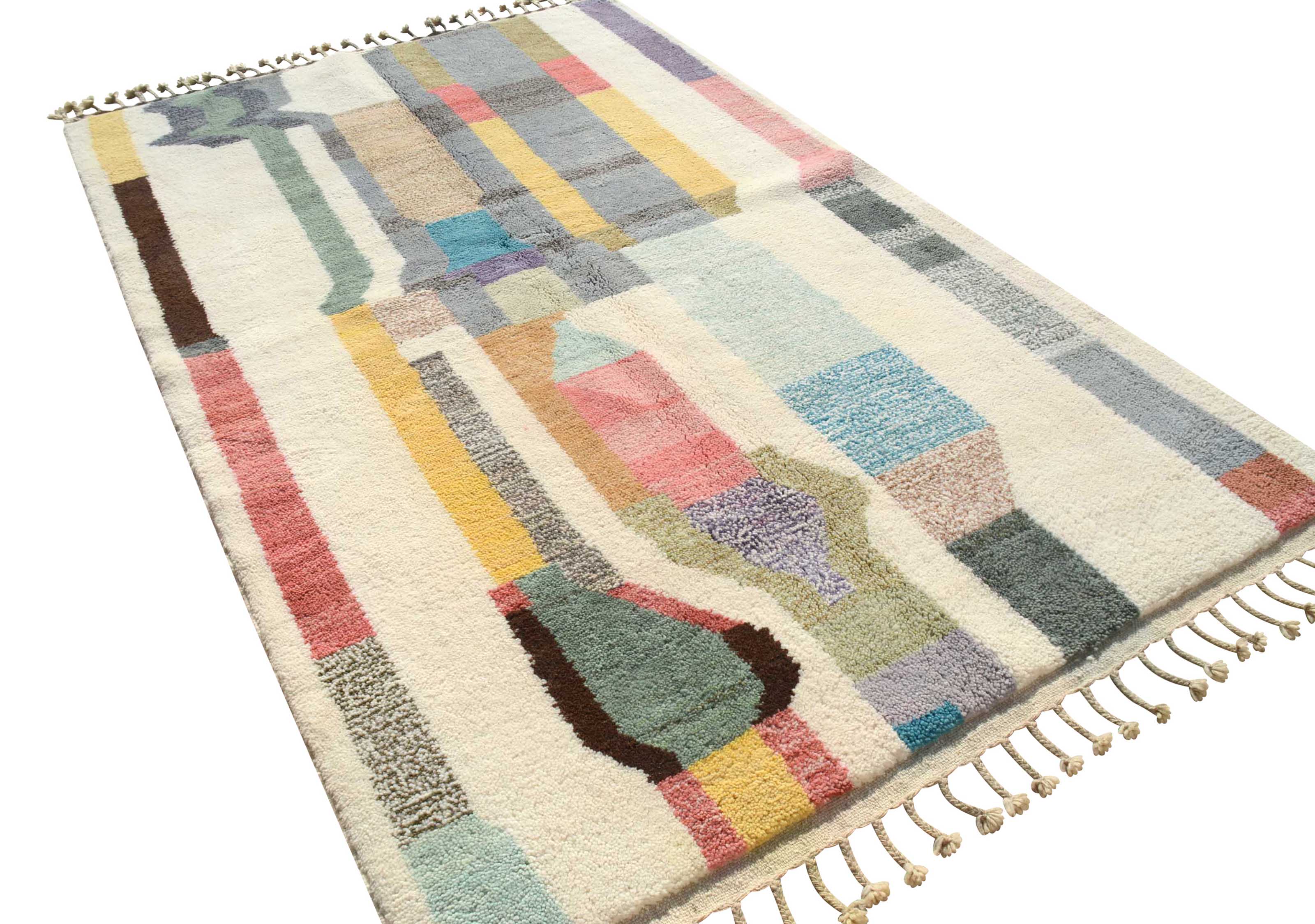 Moonstone Bloom | Bespoke Perla Abstract Azilal Rug - Image 5