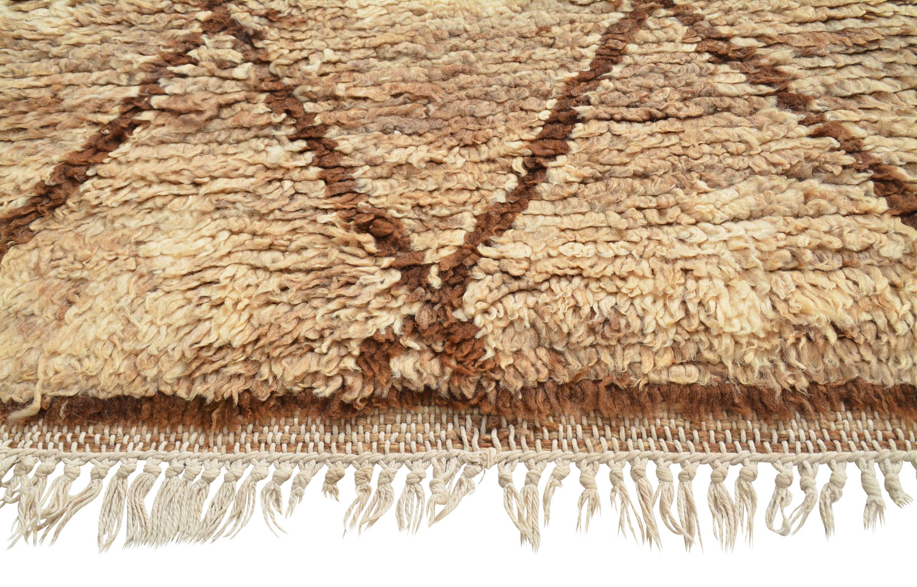 Morning Coffee (2'9" x 6') – Vintage Natural Wool Beni Ourain Runner - Image 4
