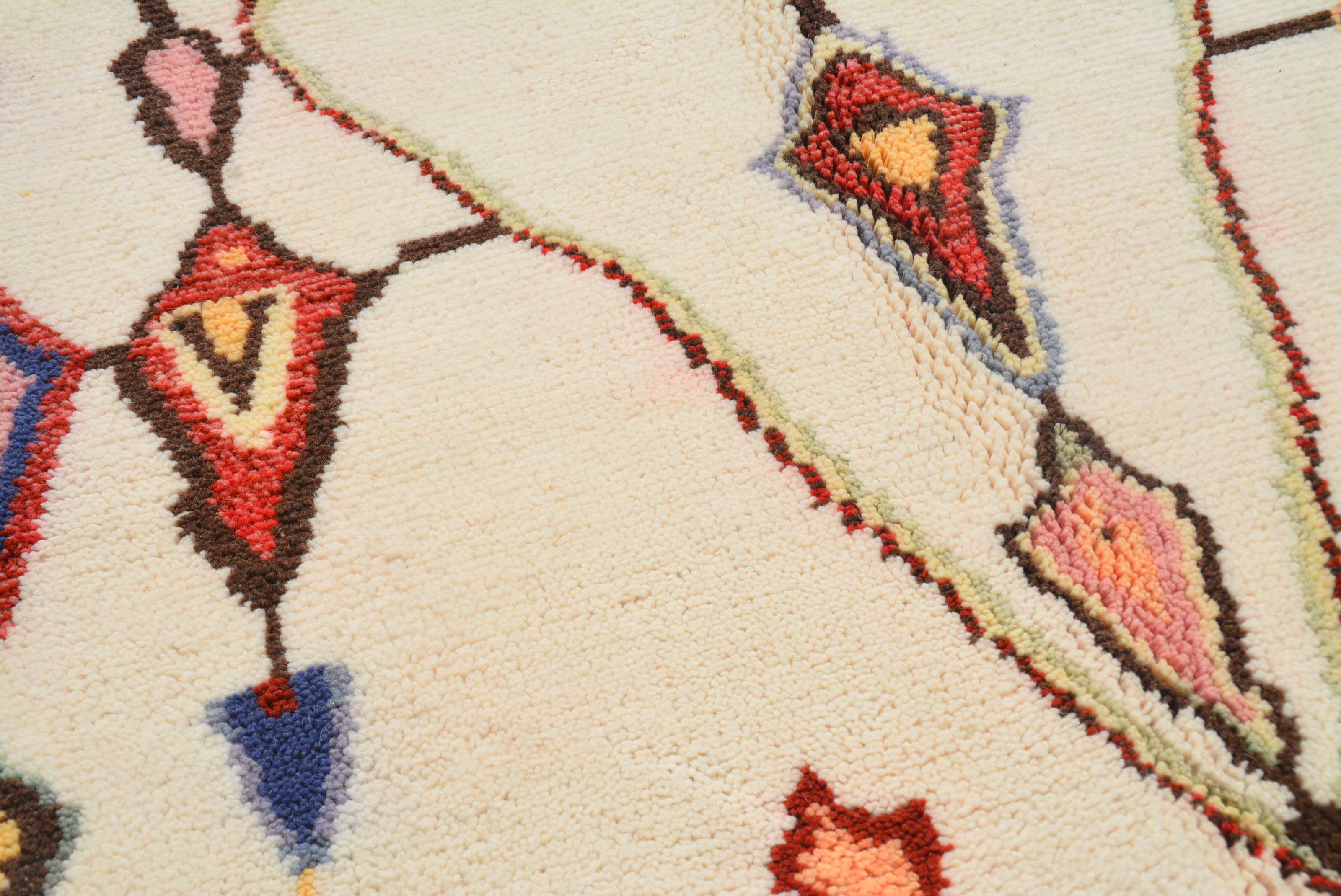 Mystic Symbols (5'2" x 8'0") - Tribal Boho Moroccan Area Rug - Hand-Knotted Wool - Image 3