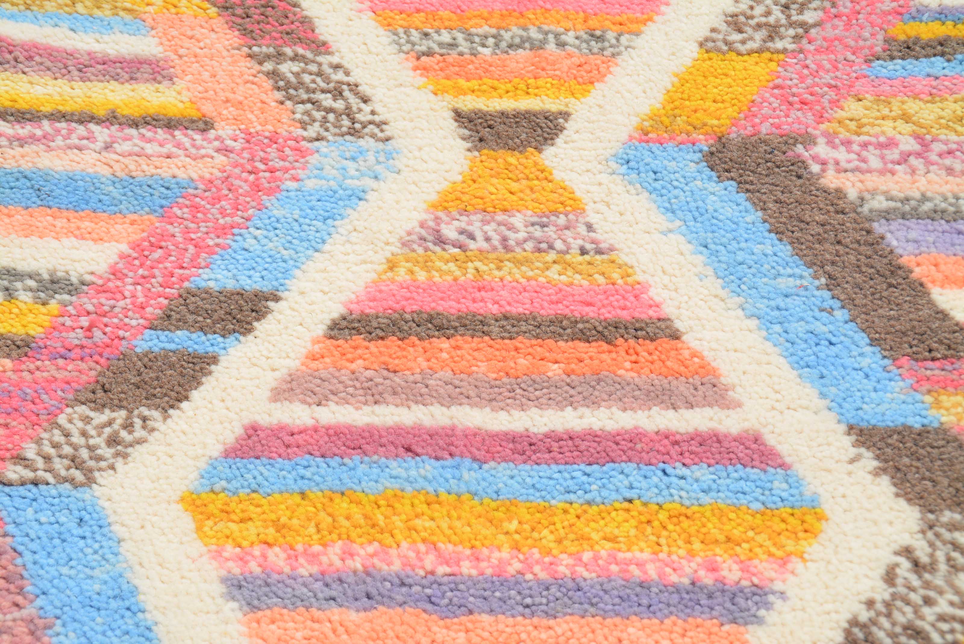 Rainbow Path (2'8" x 6'0") - Colorful Azilal Accent Runner - Hand-Knotted Wool - Image 3