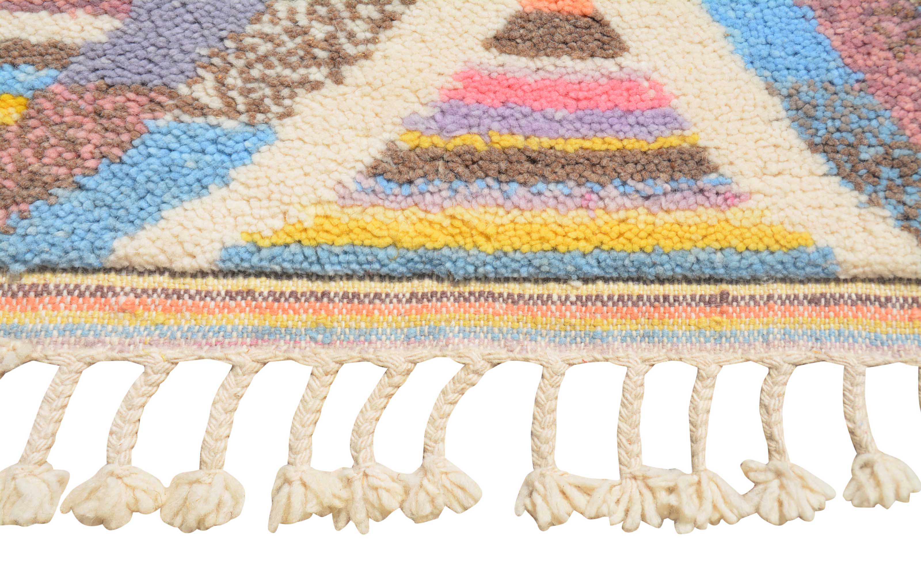 Rainbow Path (2'8" x 6'0") - Colorful Azilal Accent Runner - Hand-Knotted Wool - Image 4