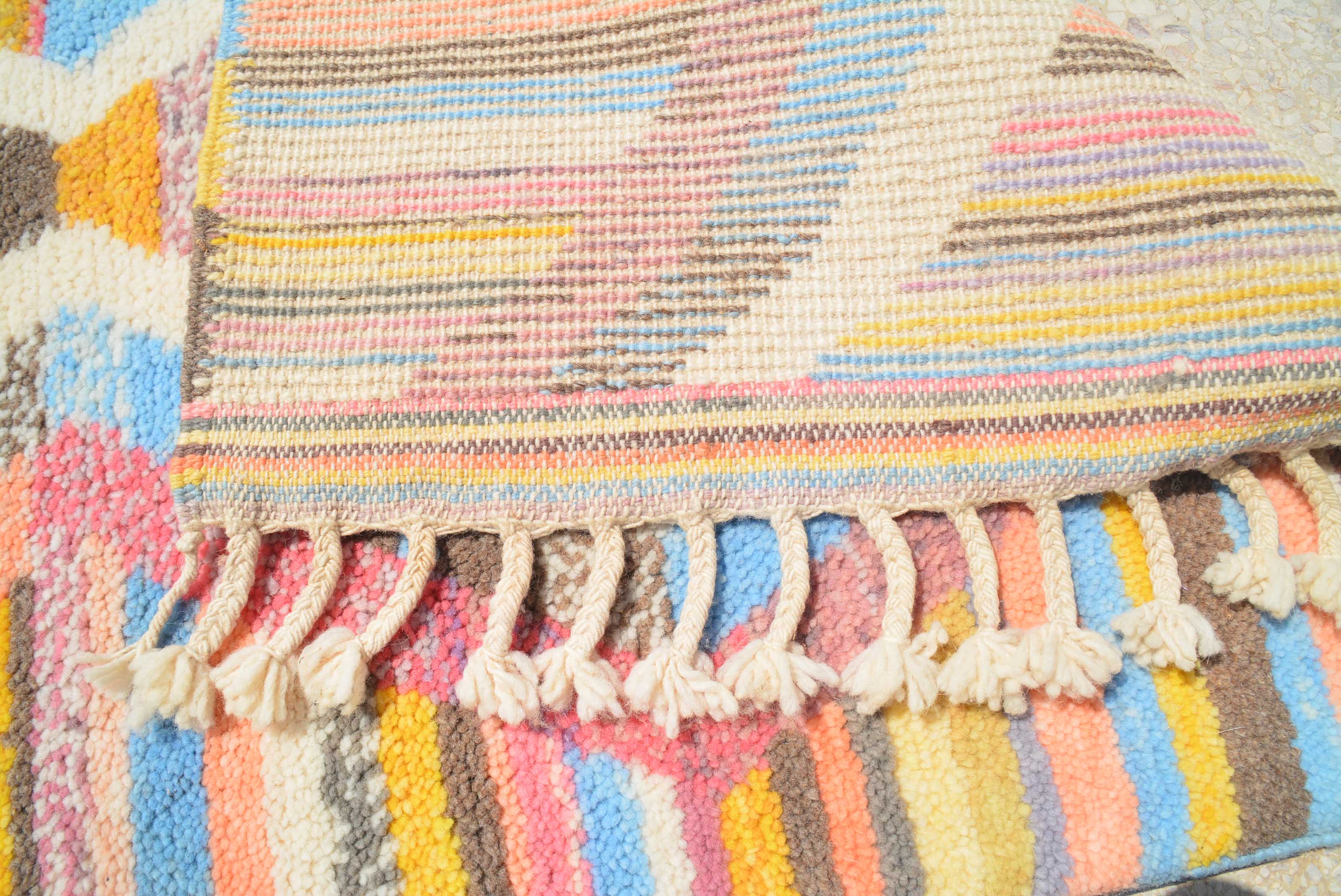 Rainbow Path (2'8" x 6'0") - Colorful Azilal Accent Runner - Hand-Knotted Wool - Image 5