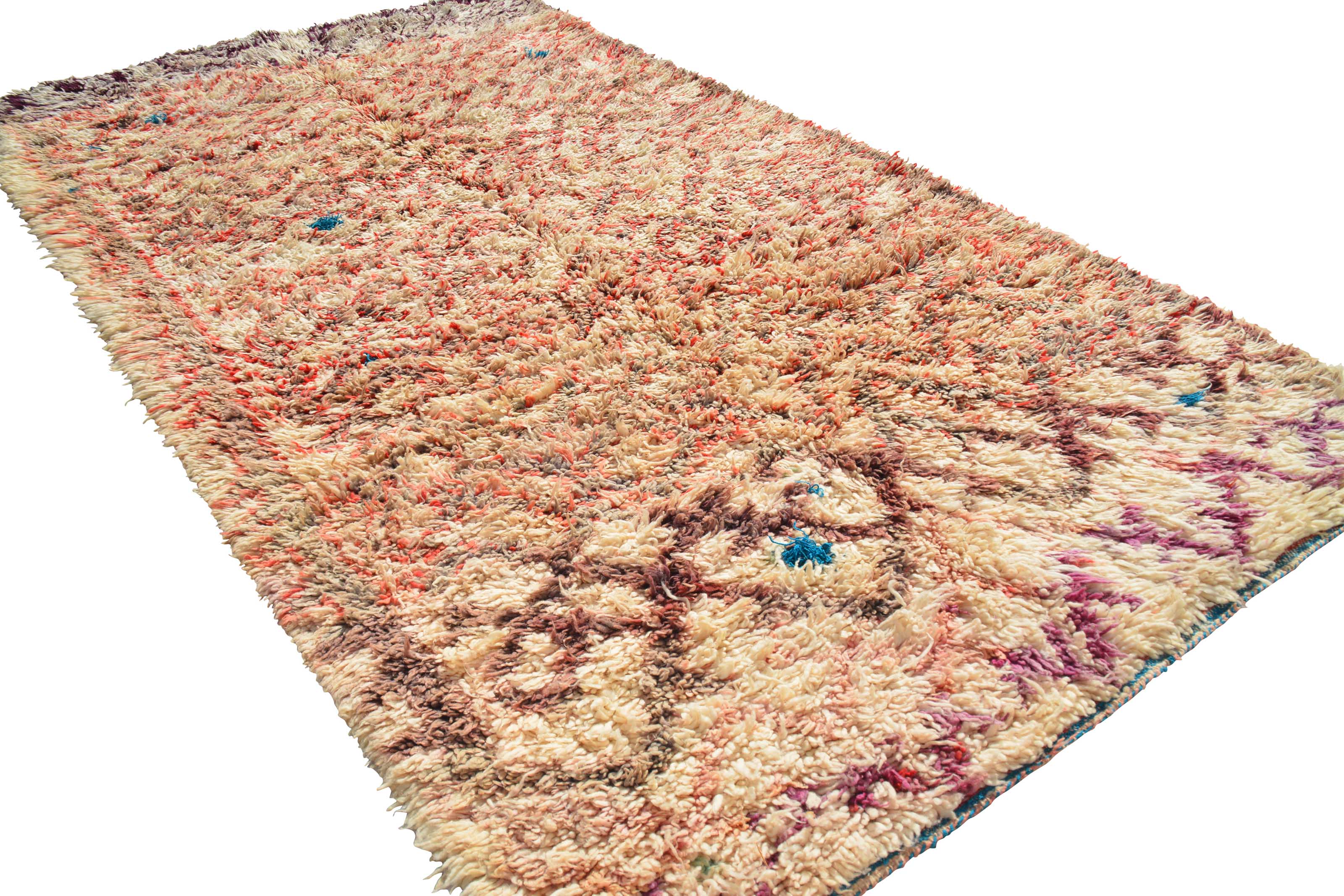 Realized (5'7" x 11') – Vintage Faded Moroccan Area Rug - Image 4