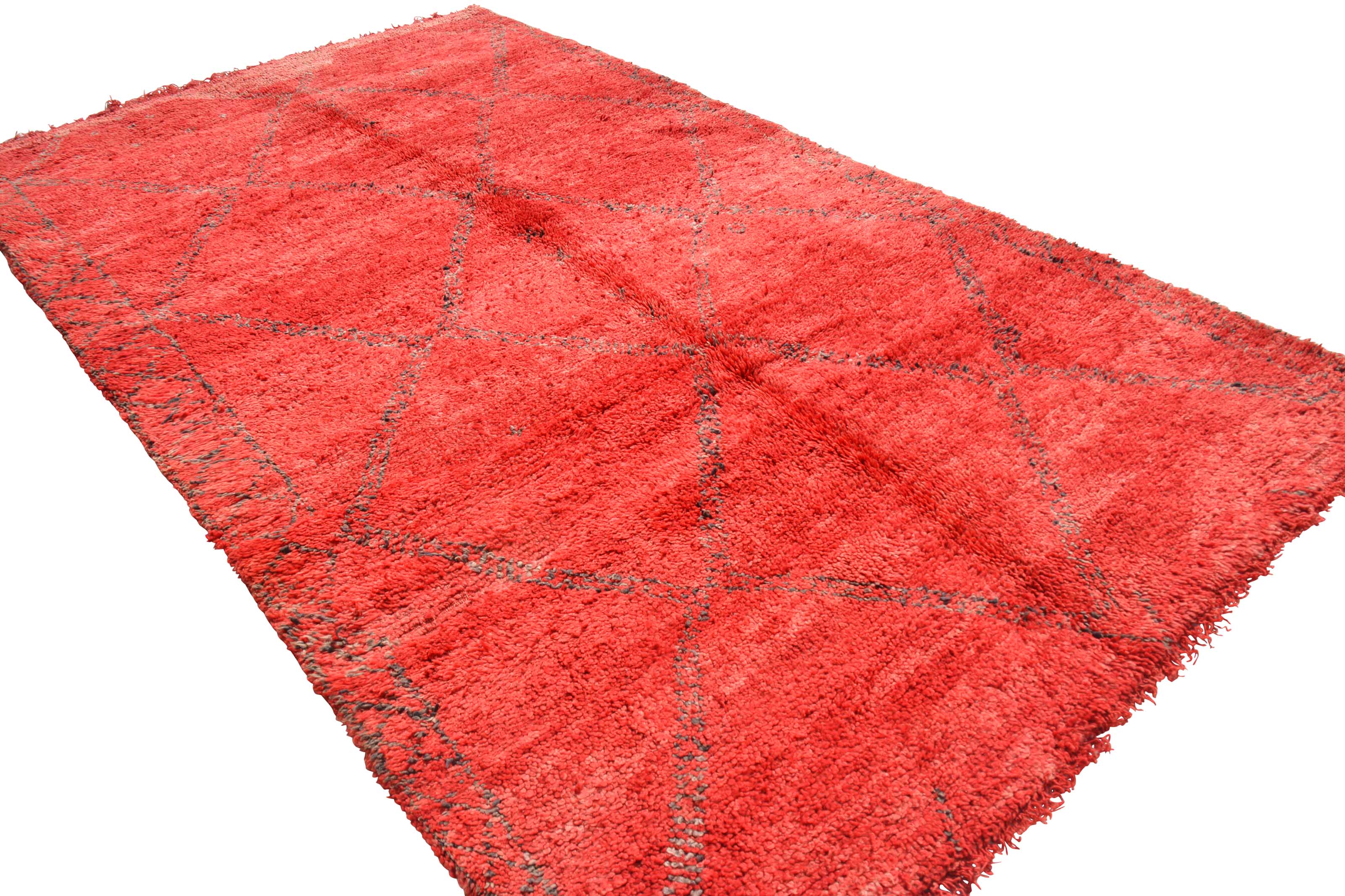 RedSpring (5'5" x 10') – Rare Red Beni Ourain Style Area Rug - Image 5