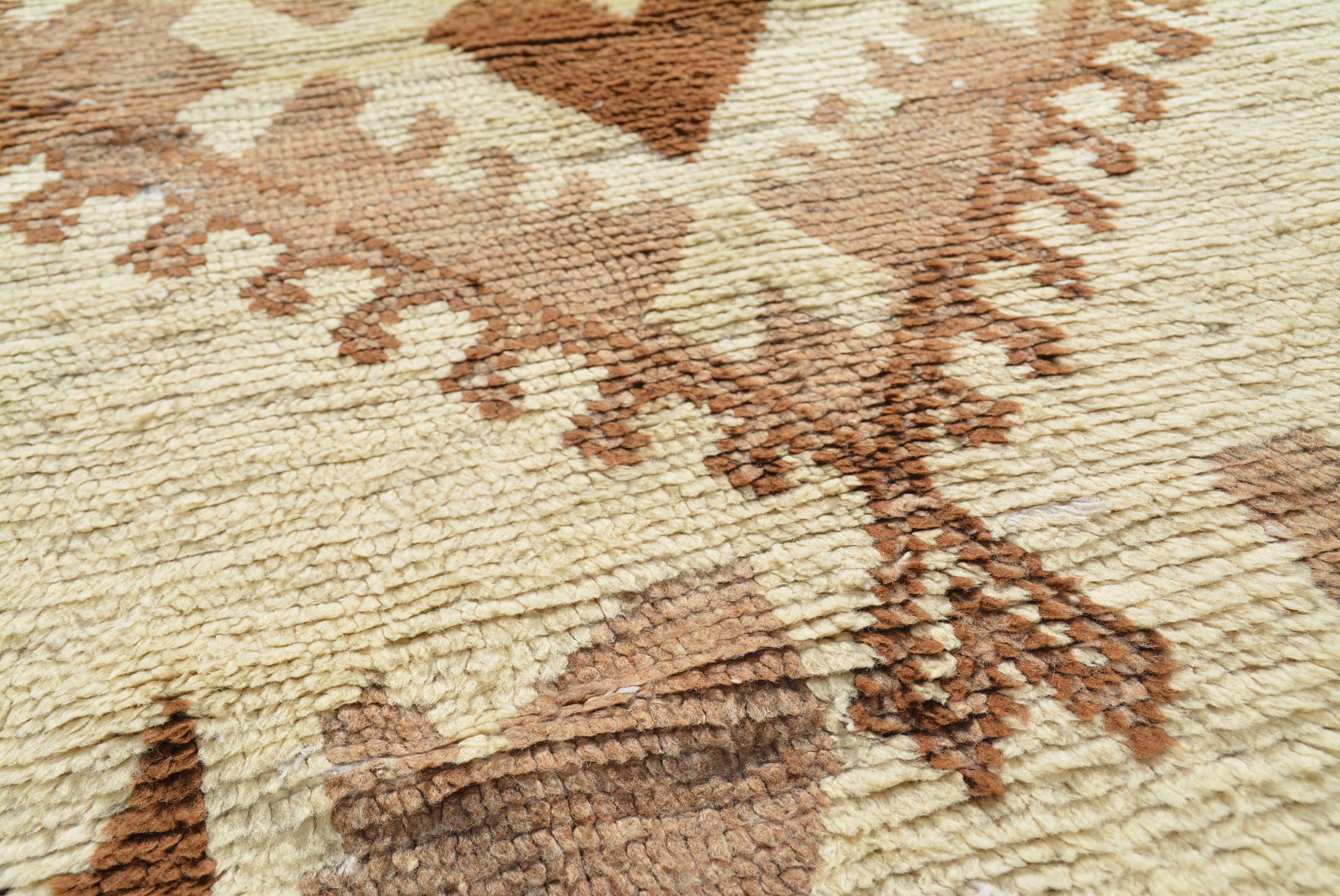 Regal Dreams (3' x 6'2") – Vintage Rare Botanical Leaf Beni Ourain Moroccan Rug - Image 3