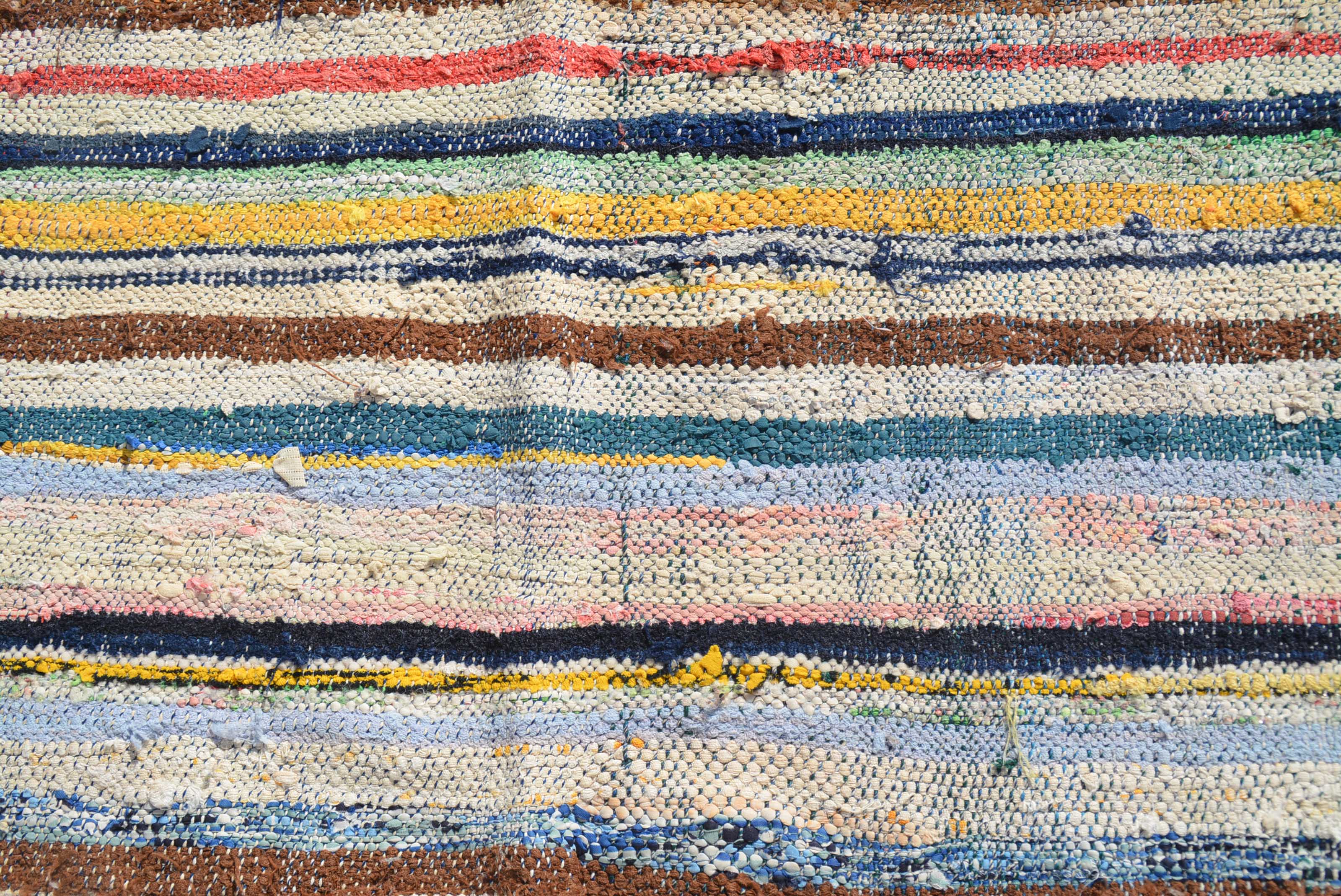 Sienna (5'8" x 7'4") – Earthy Vintage Cotton Kilim Flatweave - Image 2