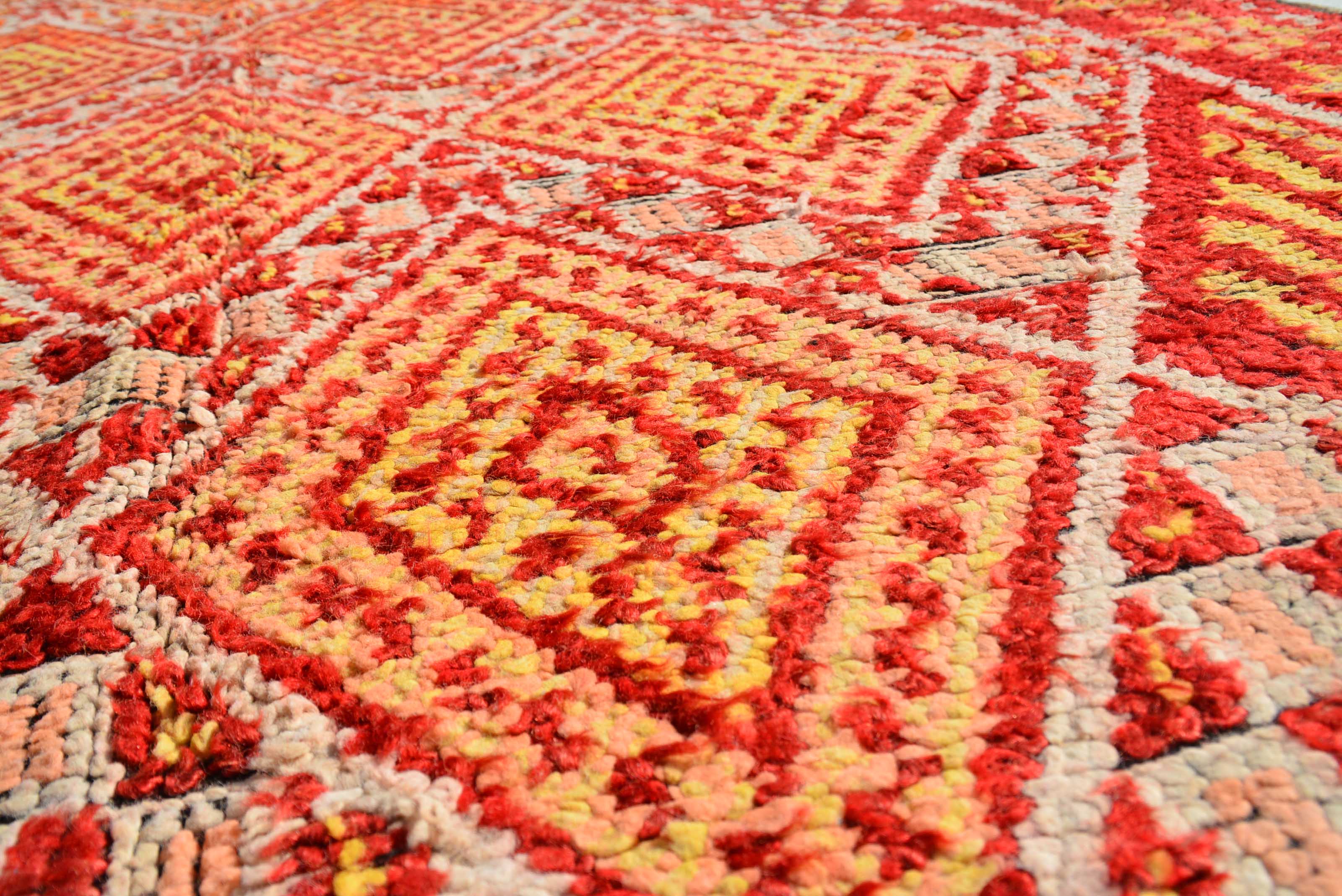 The Future (6' x 11'10") – Vintage Vibrant Red Boujaad Area Rug - Image 2