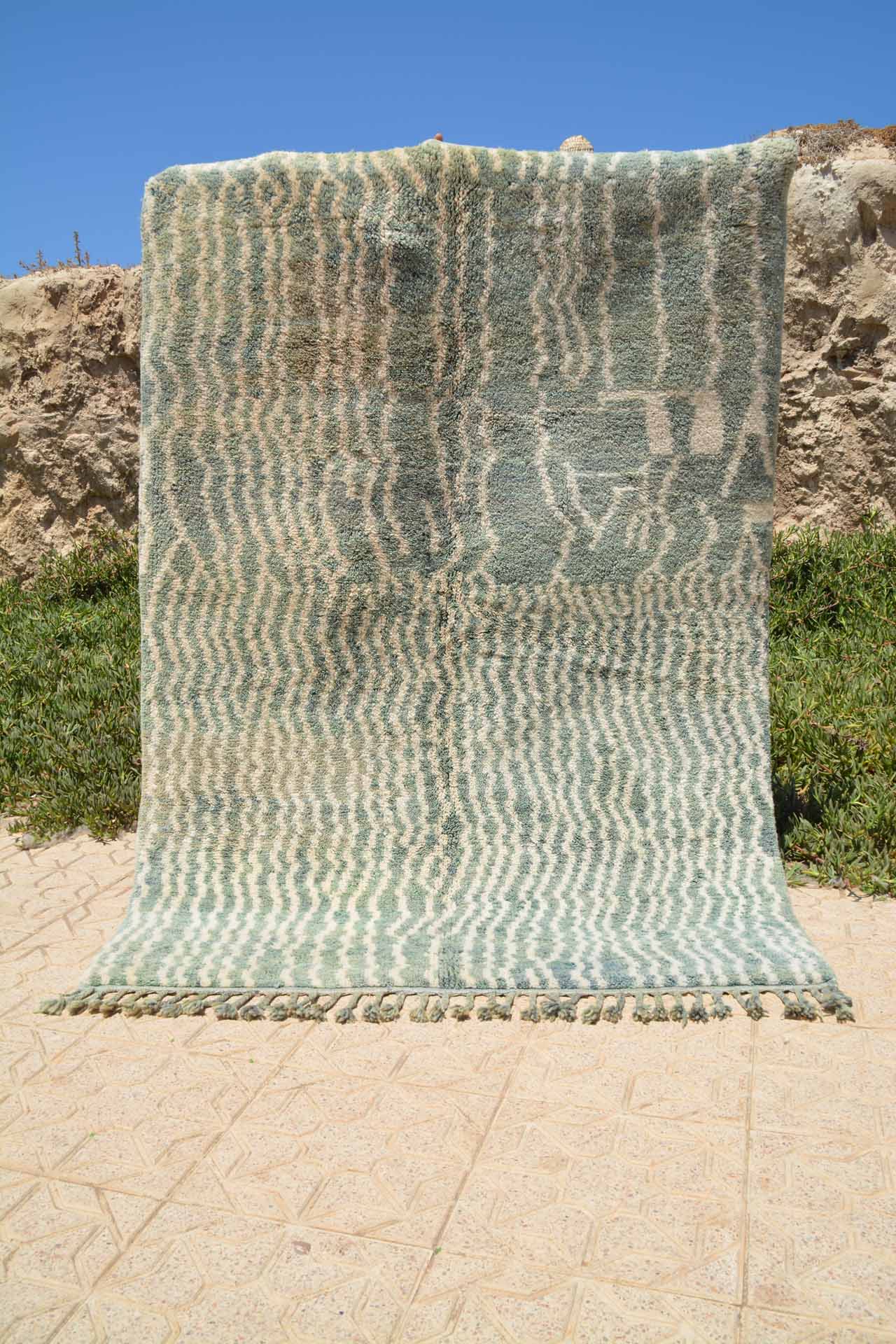 The Journey (5' x 7'3") - Soulful Abstract Artistic Azilal Rug - Image 6