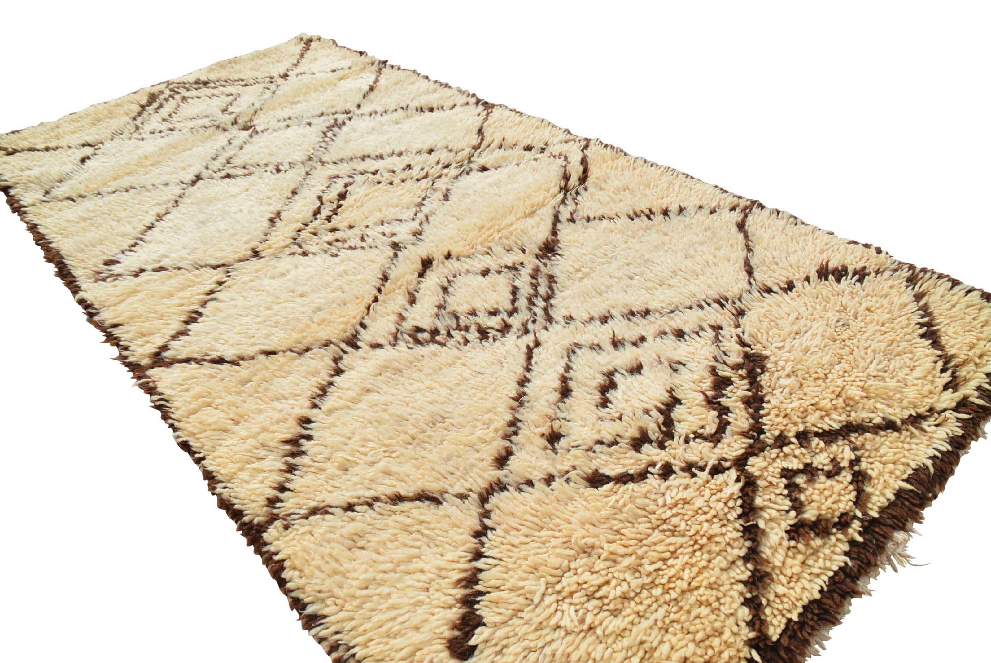 The Other Side (3'1" x 6'1") – Vintage Irregular Beni Ourain Accent Rug - Image 5