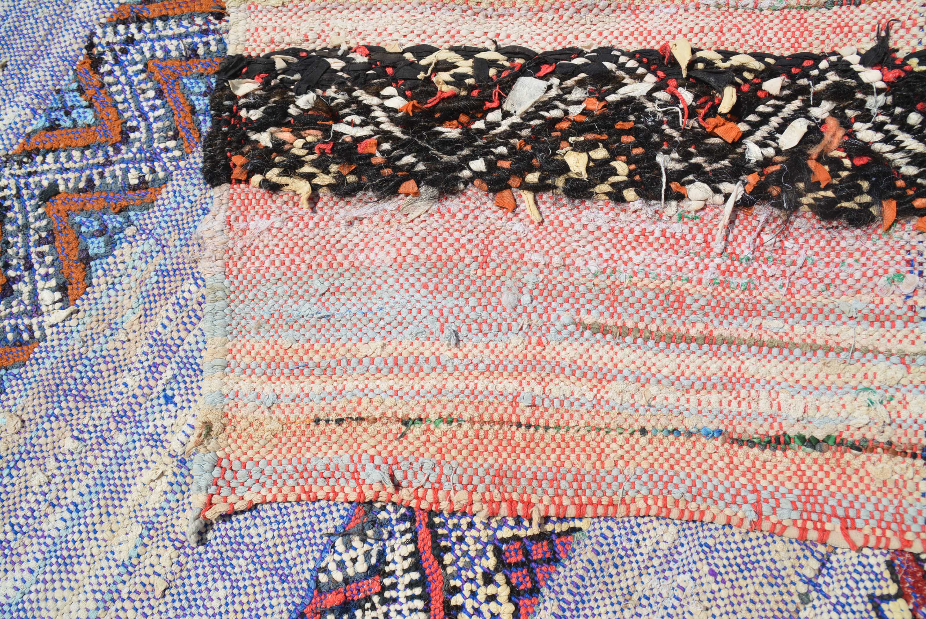 Thru Landscapes (4'8" x 7'0") – Wabi-Sabi Vintage Mixed-Weave Wool Rug - Image 4