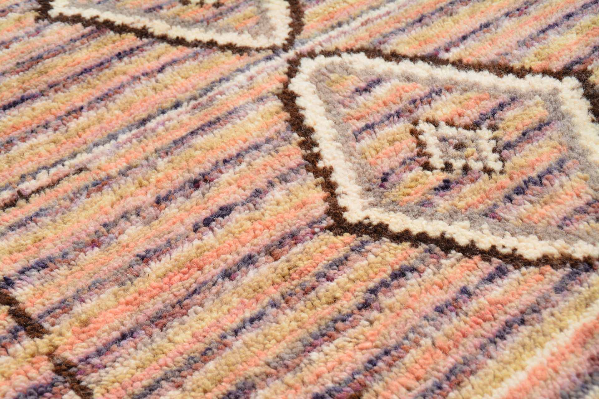 Tribal Vibe (4' x 5'8") - Vintage Reimagined Pink & Orange Azilal Rug - Image 2