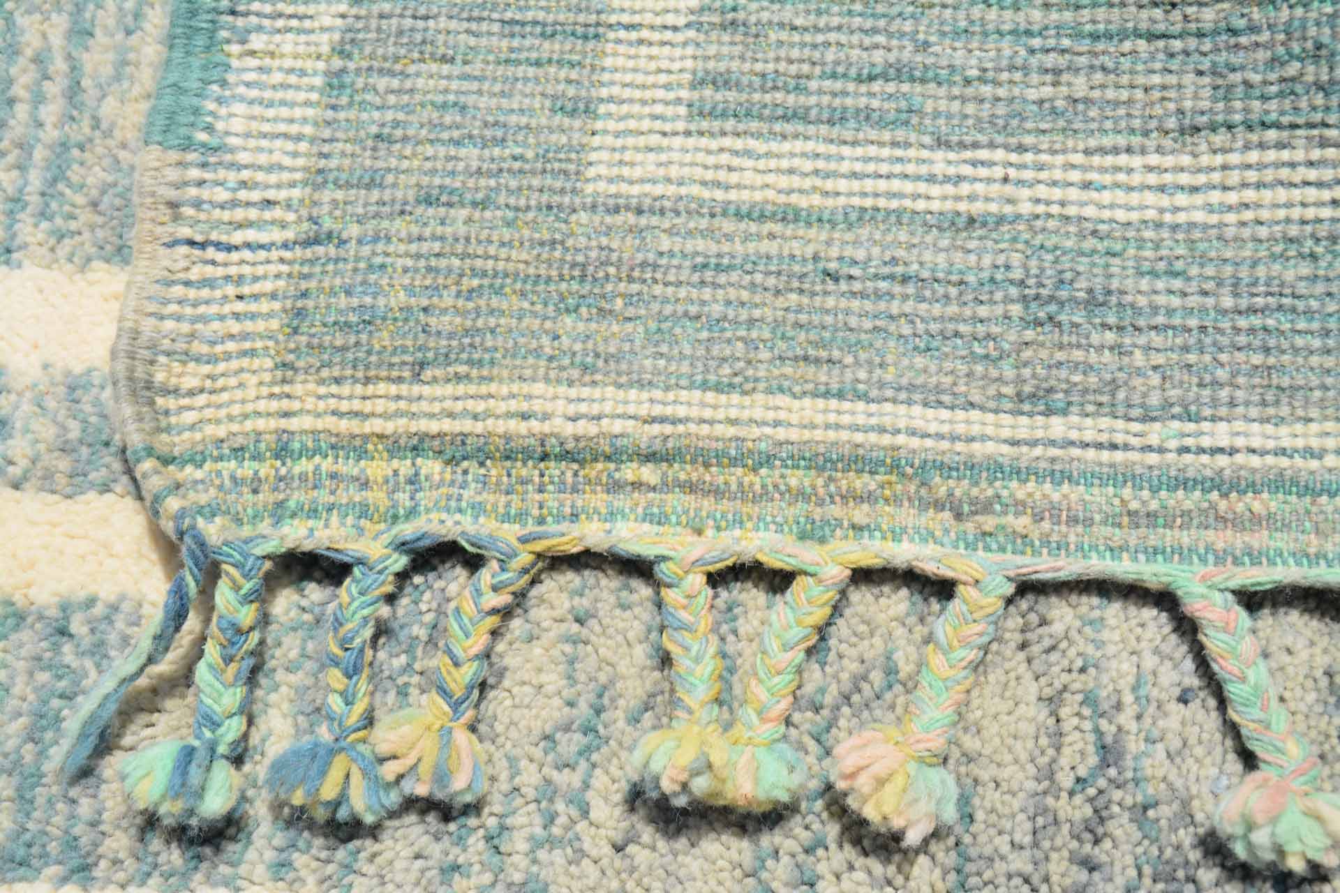 Tuareg Vibe (4' x 6') - Bold Deep Blue Azilal Rug - Image 4