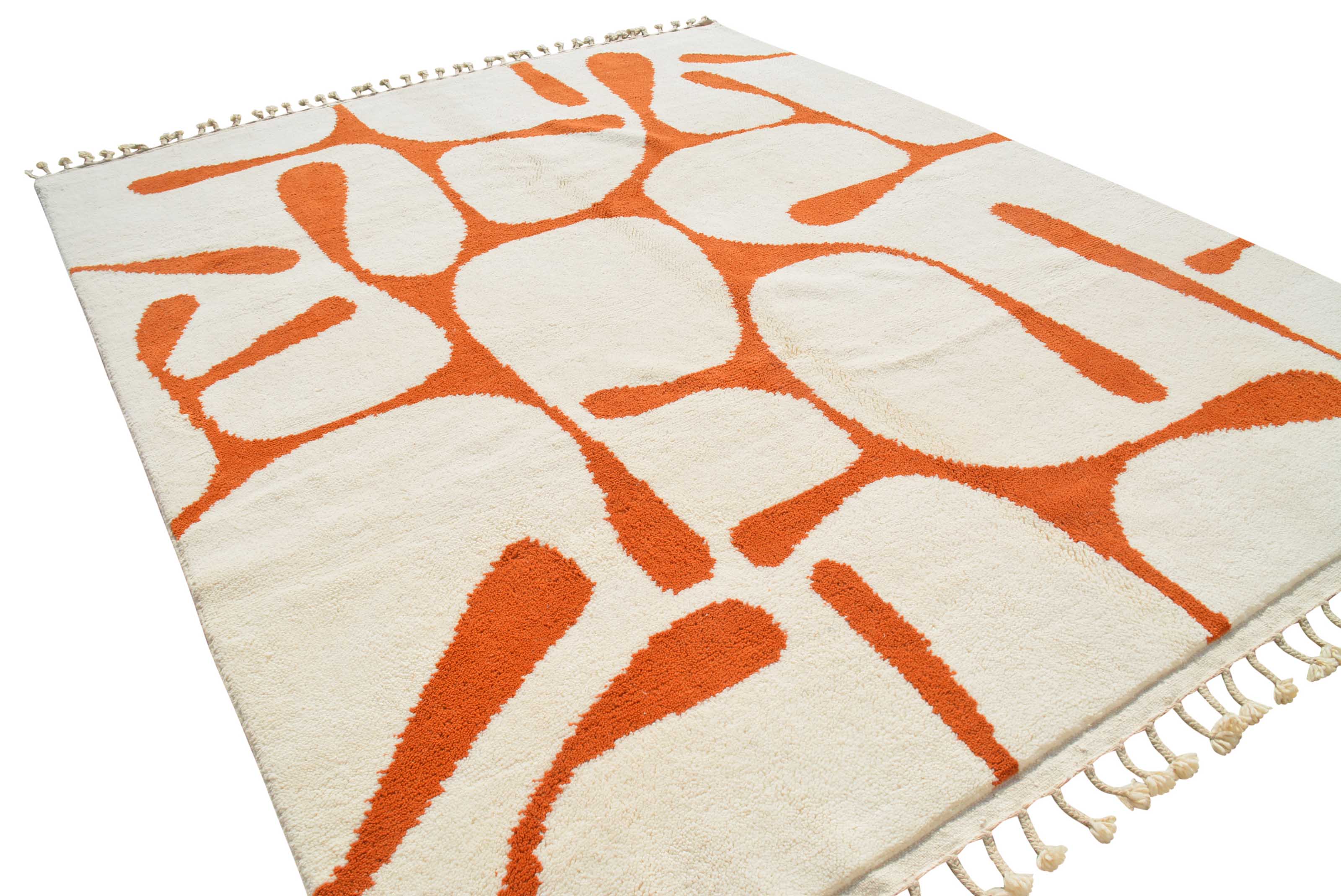 Vesper (8'0" x 10'0") - Honey Gold Lattice Area Rug - Hand-Knotted Wool - Image 5
