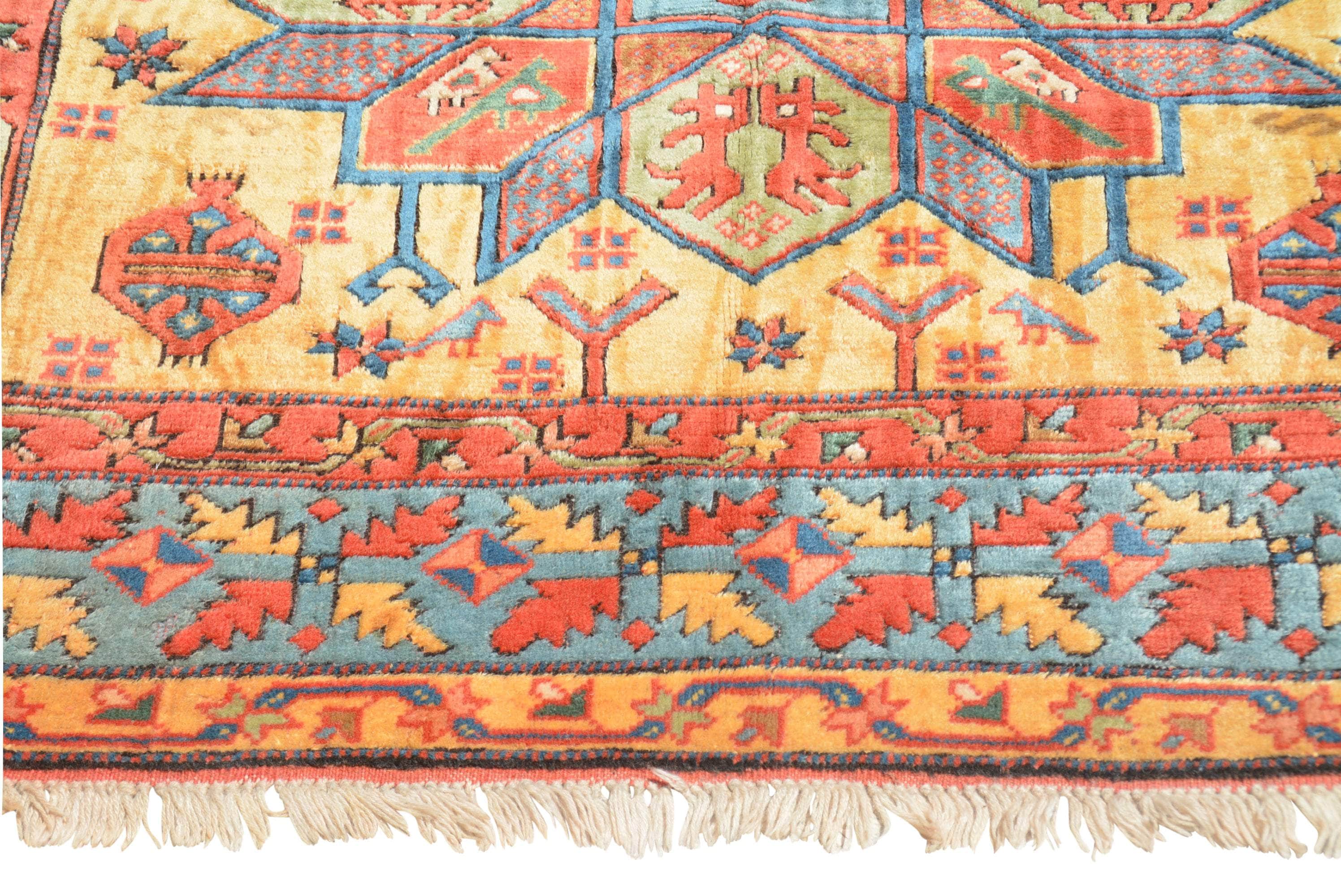 Vintage Oasis (6'0" x 7'0") – Vibrant Geometric Anatolia-Style Wool Rug - Image 2
