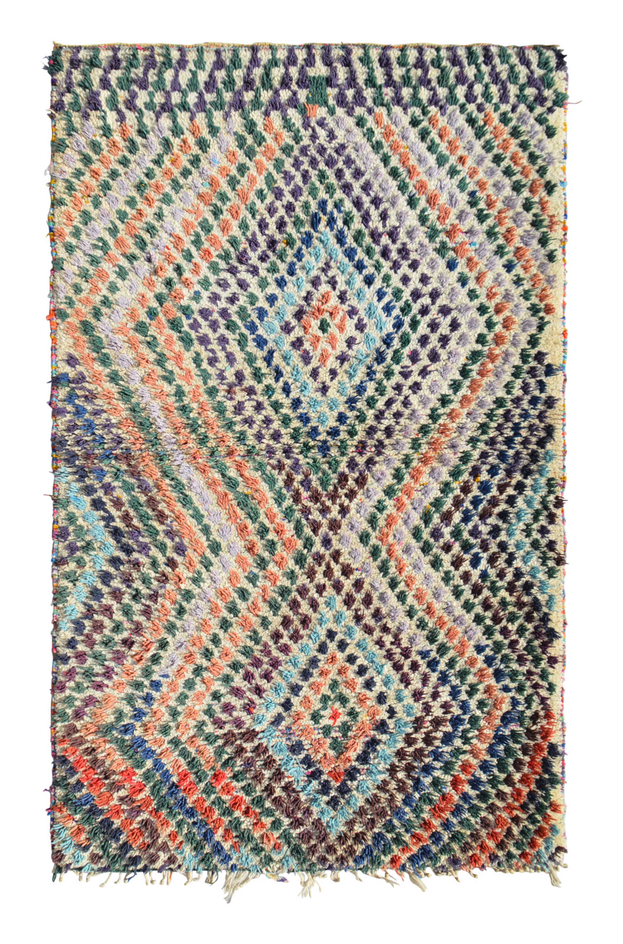 Woodstock (3'8" x 6'2") – Vintage Pointillist Azilal Area Rug